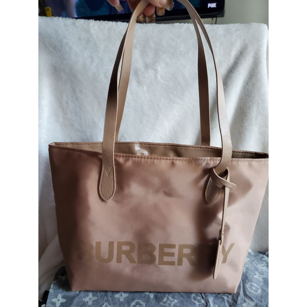 Beige Tote Bag/ Makeup bag